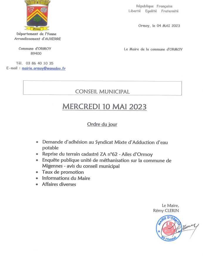 conseil municipal