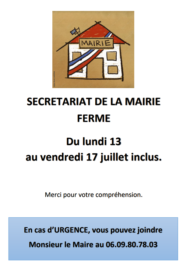 fermeture mairie