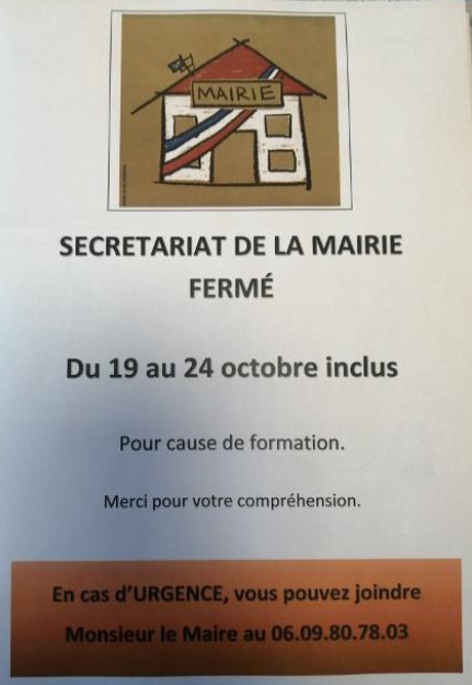 fermeture mairie