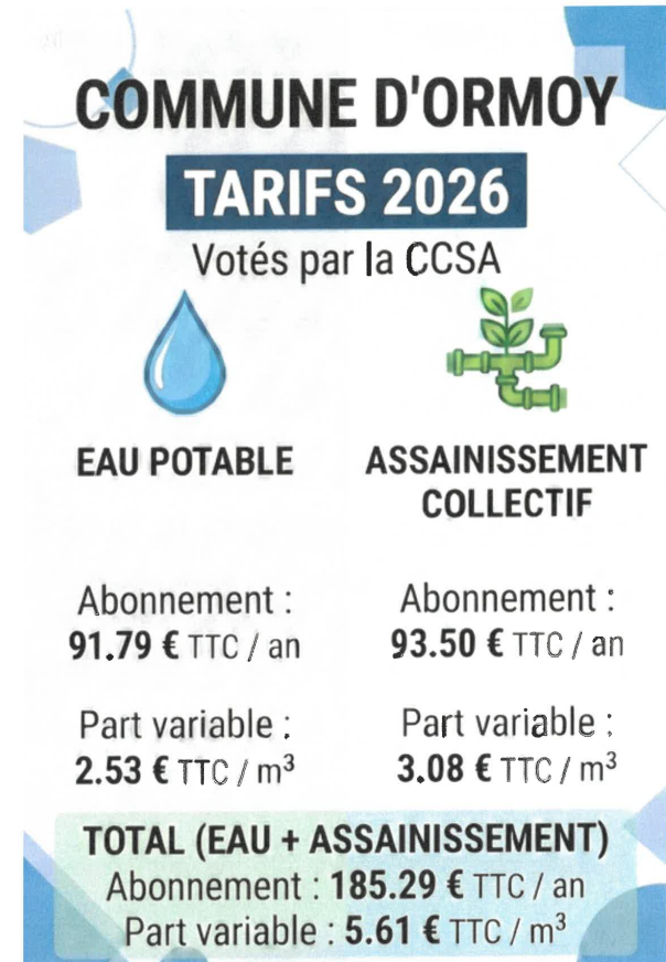 tarifs