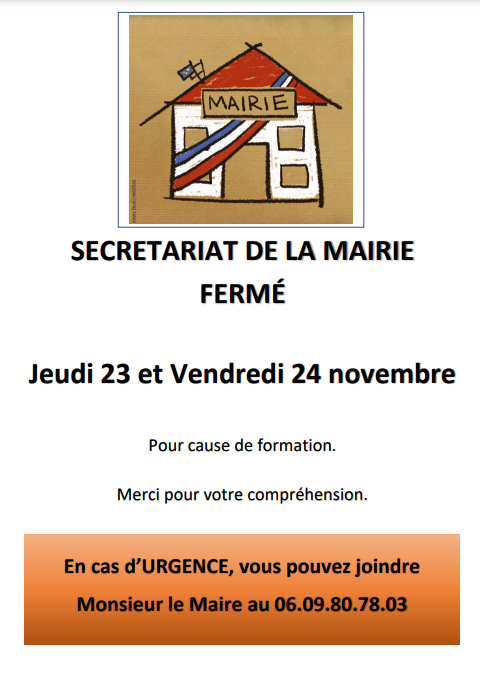 fermeture mairie